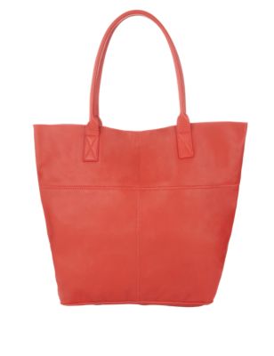 Leather Panelled Shopper Bag Image 2 of 6