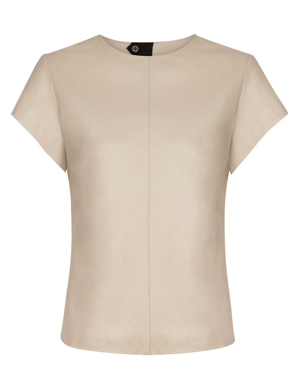 Leather Panelled T-Shirt 4 of 6