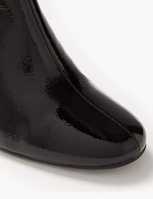 Marks and spencer 2025 black patent boots