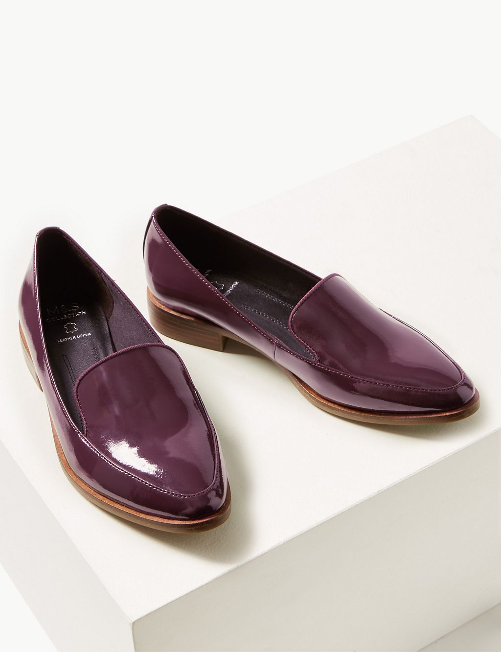 Leather Patent Loafers 2 of 6