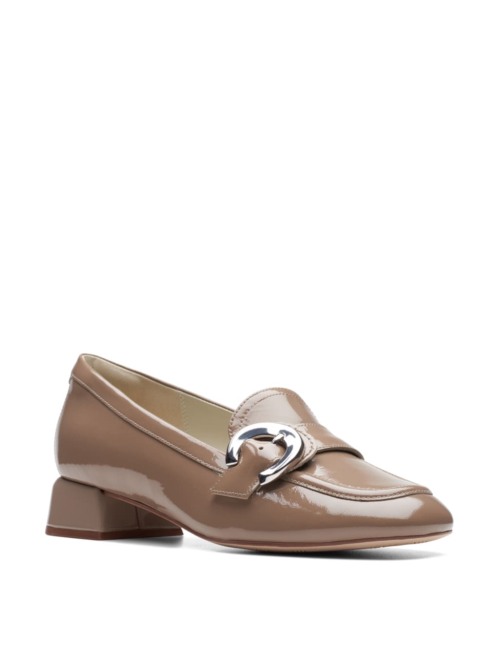 Clarks outlet patent loafers