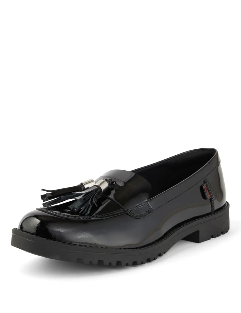 Leather Patent Tassel Loafers