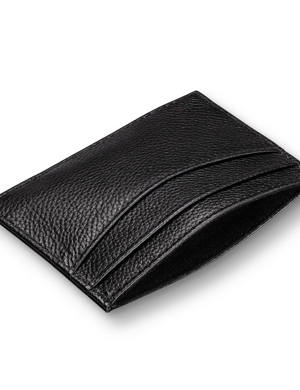 Leather Pebble Grain Card Holder 1 of 3