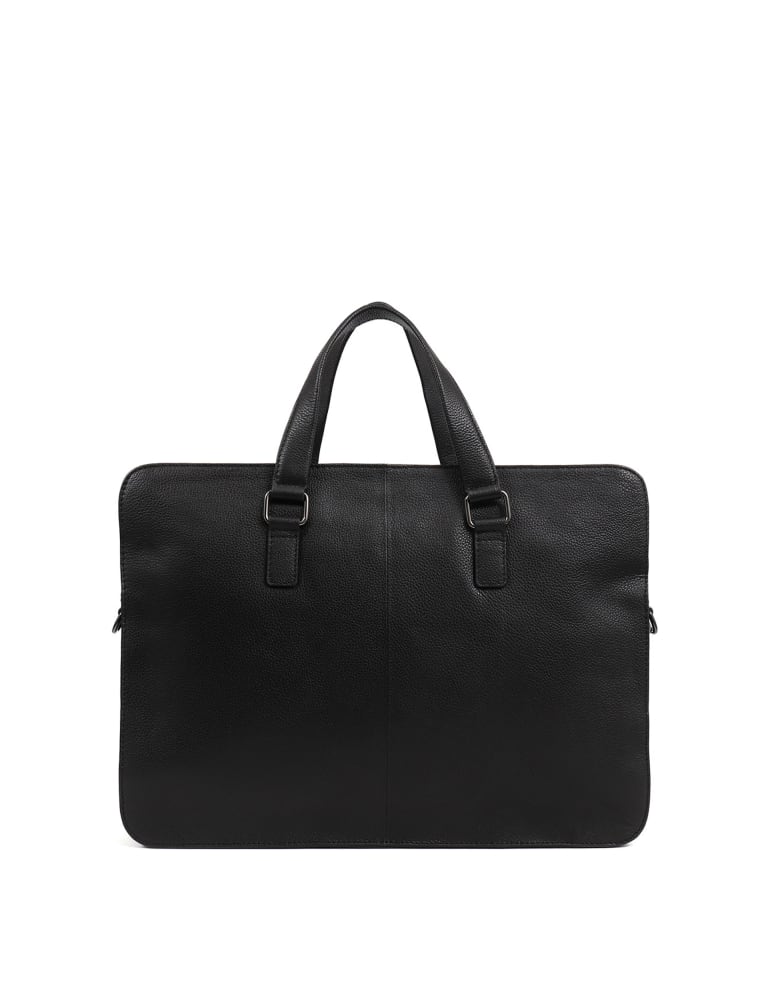 Leather Pebble Grain Messenger Bag