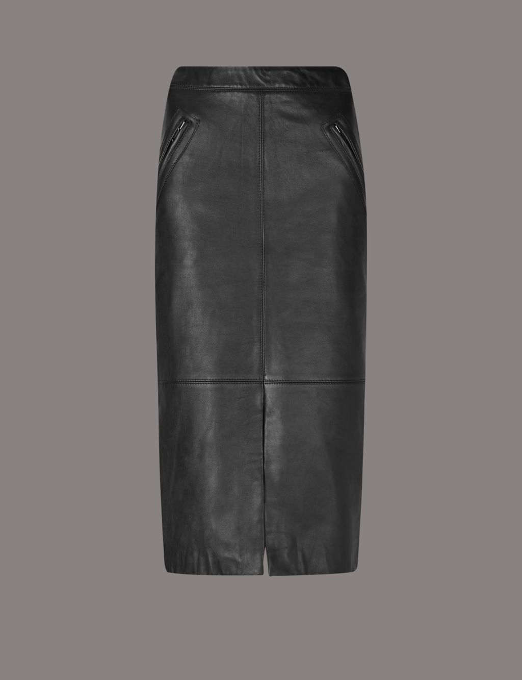 Leather Pencil Midi Skirt | Autograph | M&S