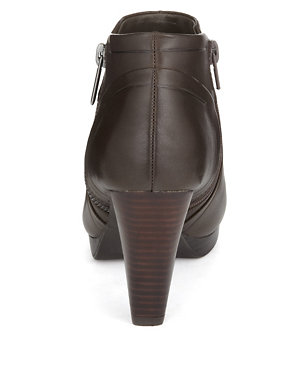 Leather Platform Shoe Boots with Insolia Flex® Image 2 of 5