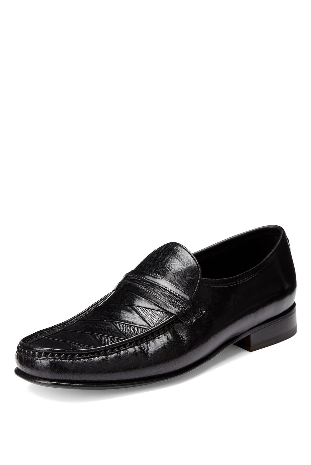 Leather Pleated Vamp Loafers 1 of 1
