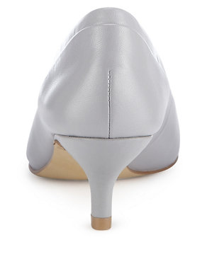 Leather Pointed Court Shoes with Insolia® Image 2 of 4