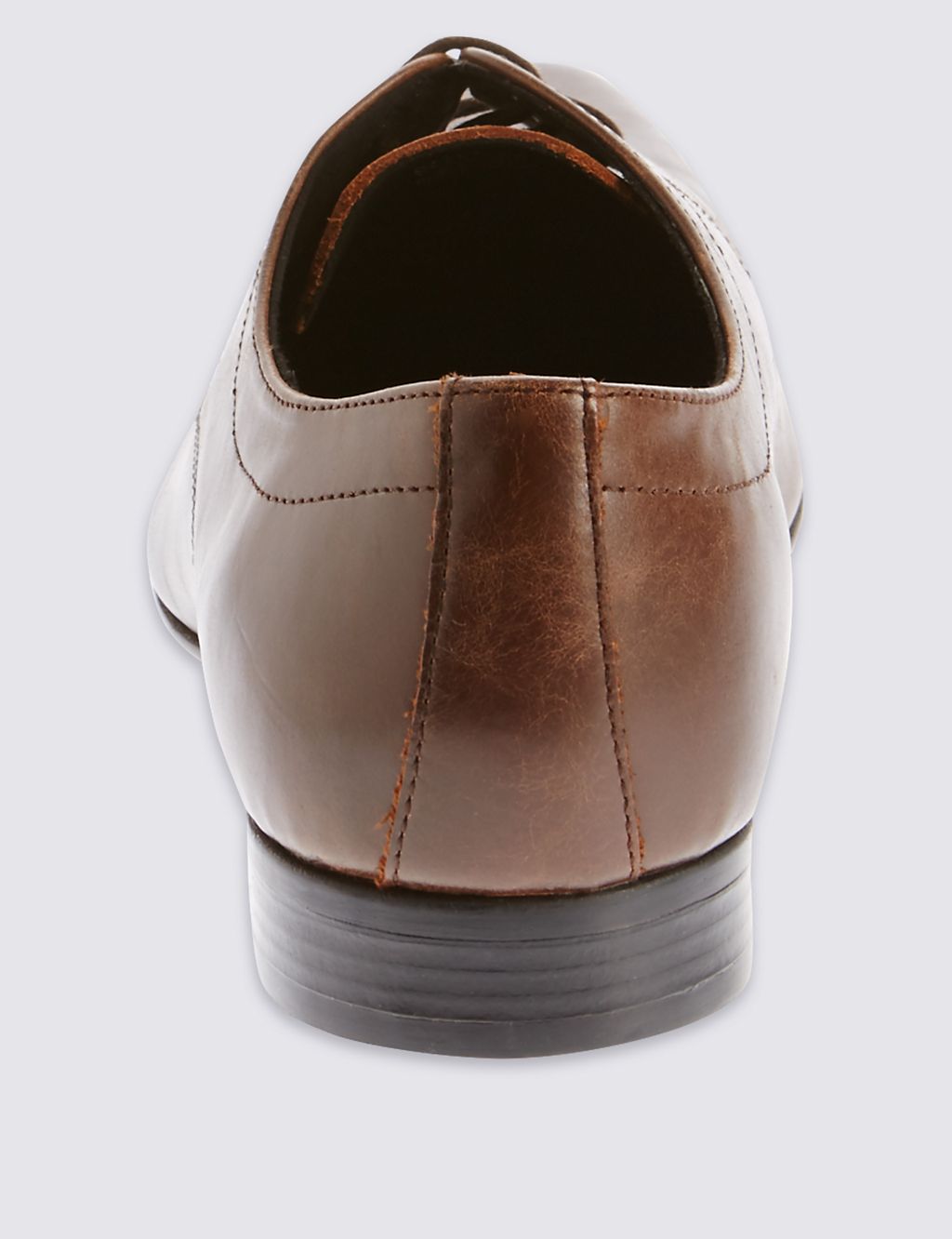 Leather Pointed Derby Lace-up Shoes 2 of 6
