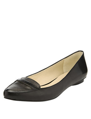 Leather Pointed Toe Pumps with Insolia® Flex Image 2 of 5