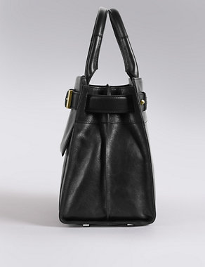 Leather Poppy Belted Tote Bag Image 2 of 5