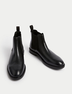 Leather Pull-On Chelsea Boots Image 2 of 4