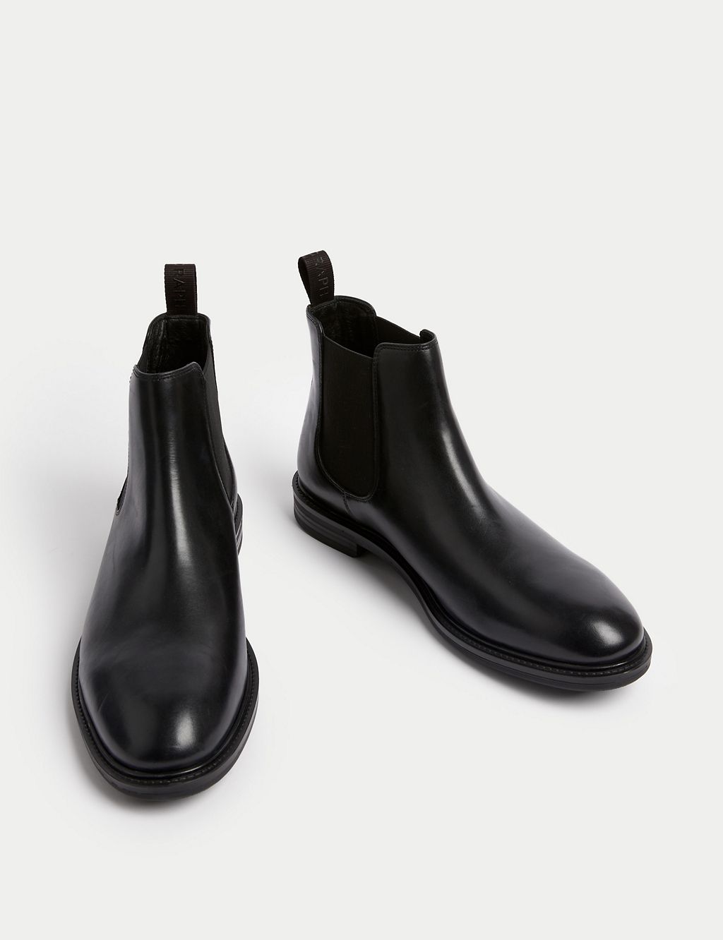 Leather Pull-On Chelsea Boots 1 of 4
