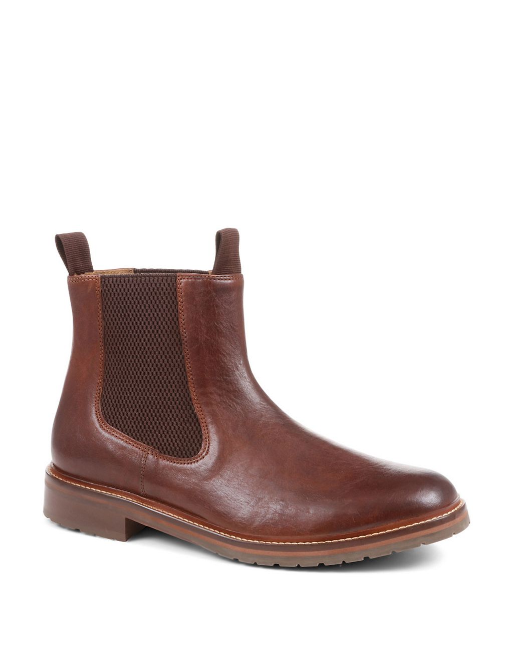 Leather Pull-On Chelsea Boots 1 of 6