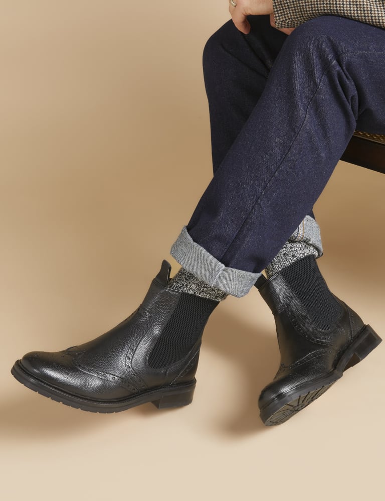 Leather Pull On Chelsea Boots Jones Bootmaker M S