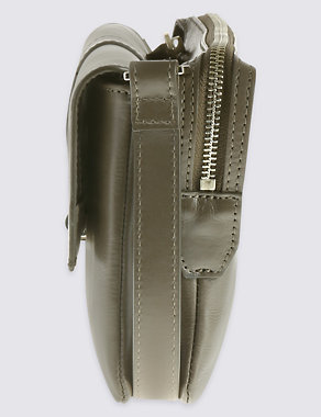 Leather Push-Lock Across Body Mini Bag Image 2 of 5