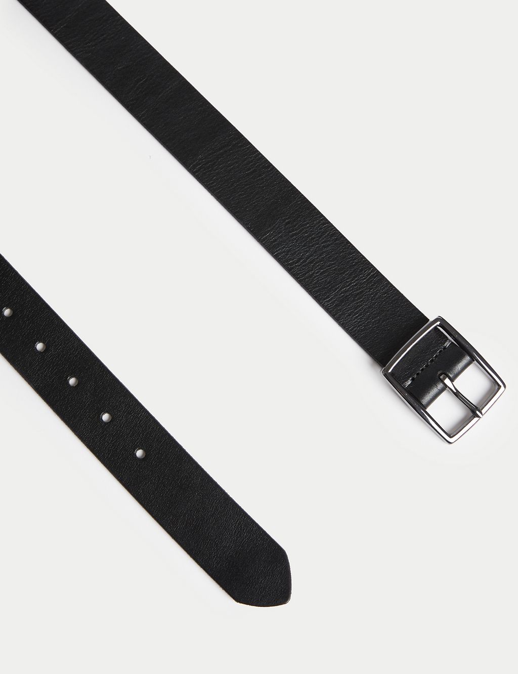 Leather Rectangular Buckle Smart Belt 2 of 2