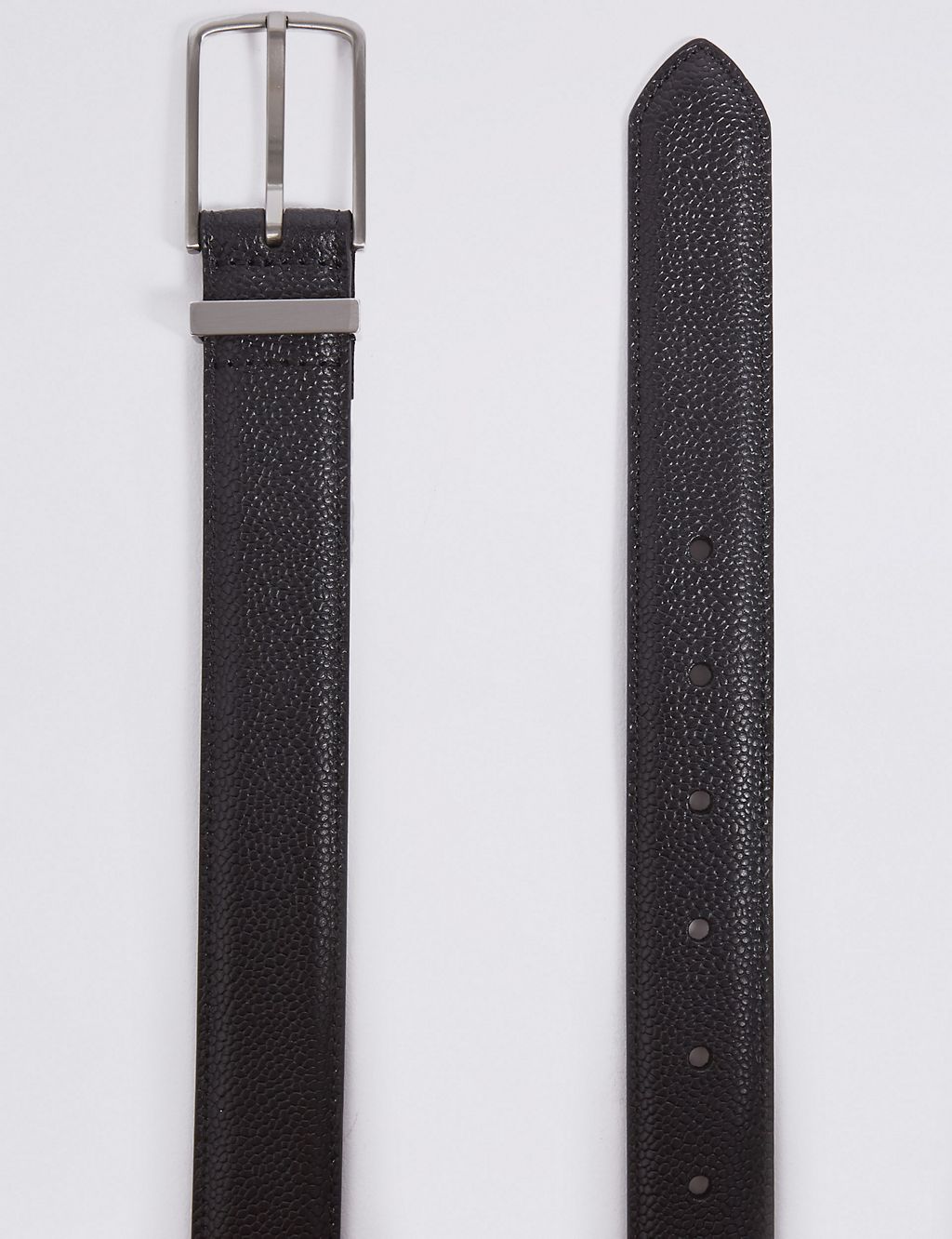 Leather Rectangular Buckle Smart Belt 2 of 3