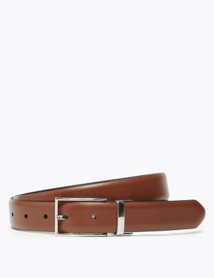 Leather Reversible Belt, M&S Collection