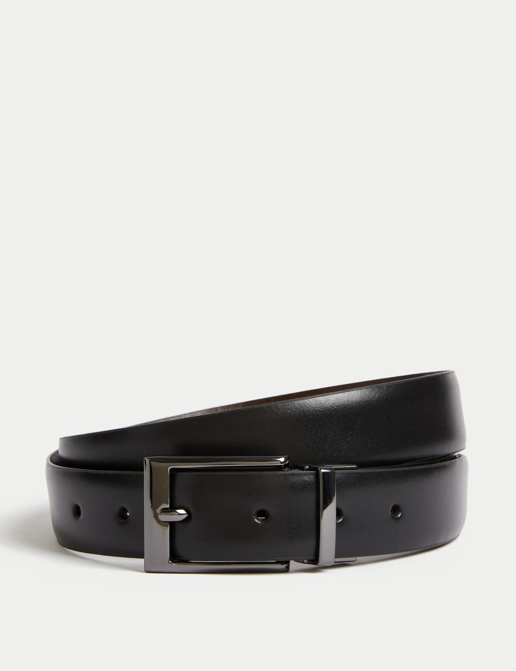 Leather Reversible Belt, M&S Collection