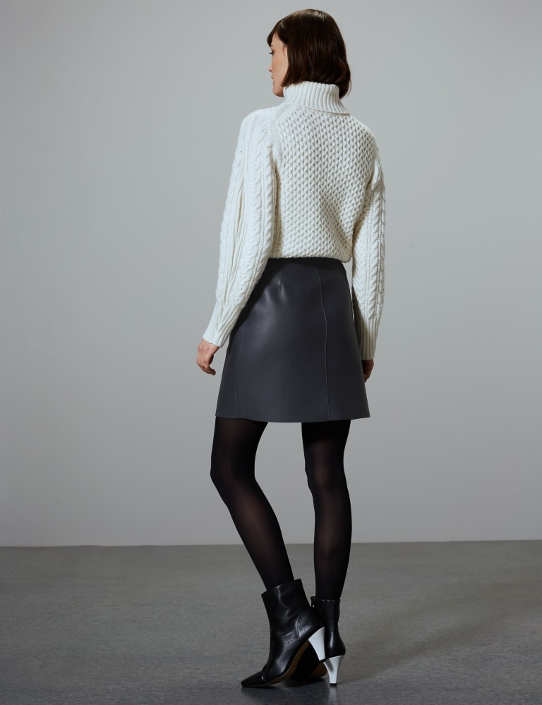Leather skirt m&s hotsell