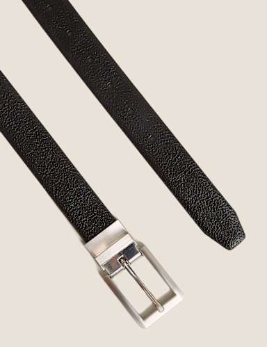 Leather Reversible Textured Belt 3 of 4