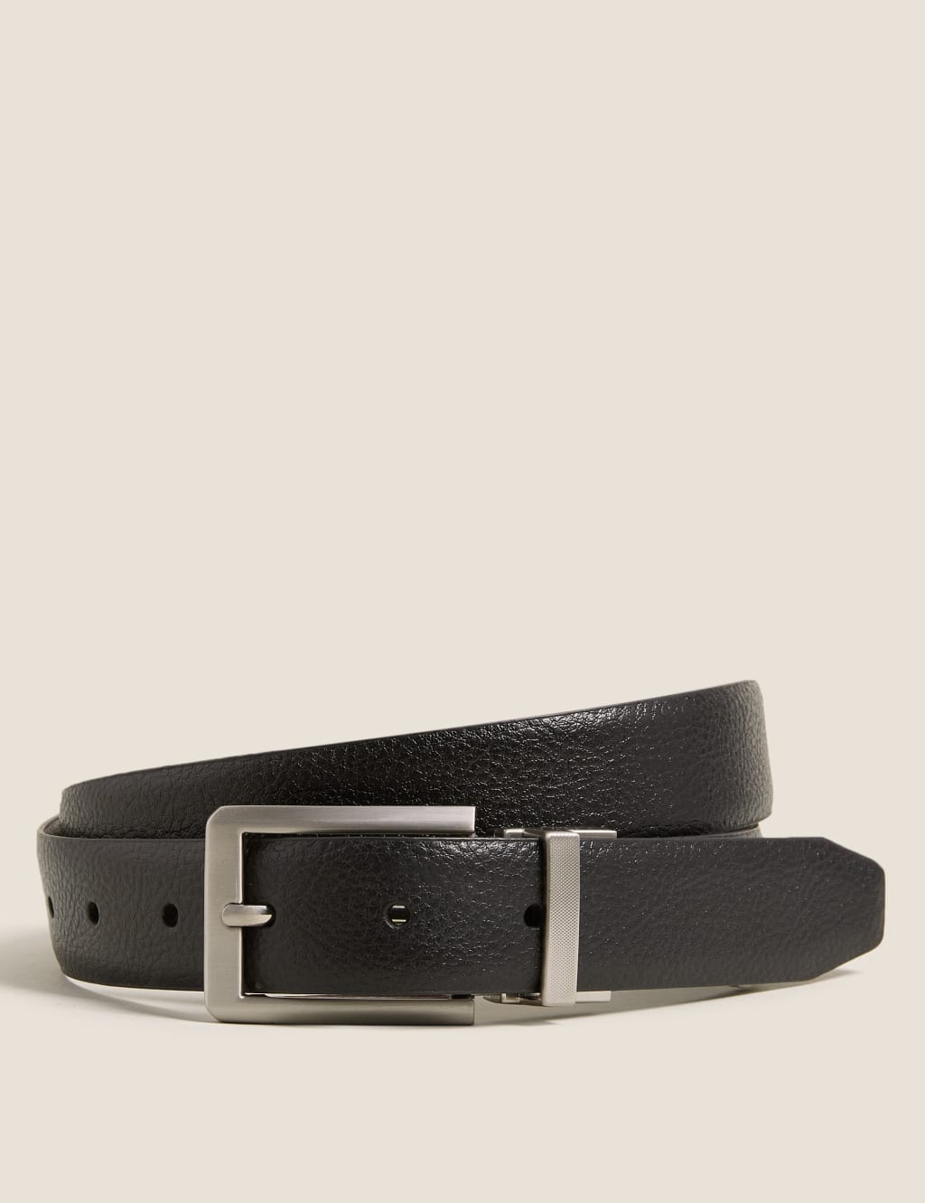 Leather Reversible Textured Belt 3 of 4