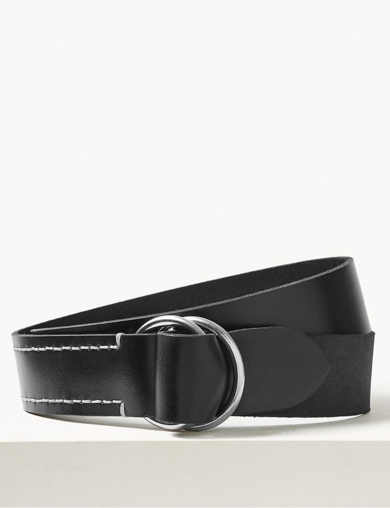 Leather Ring Buckle Hip Belt 2 of 3
