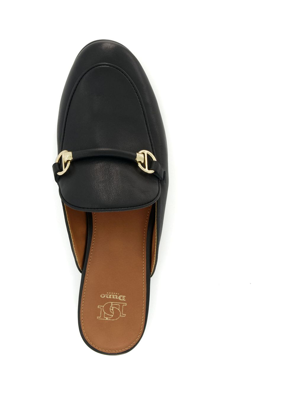 Leather Ring Detail Flat Loafers 4 of 5