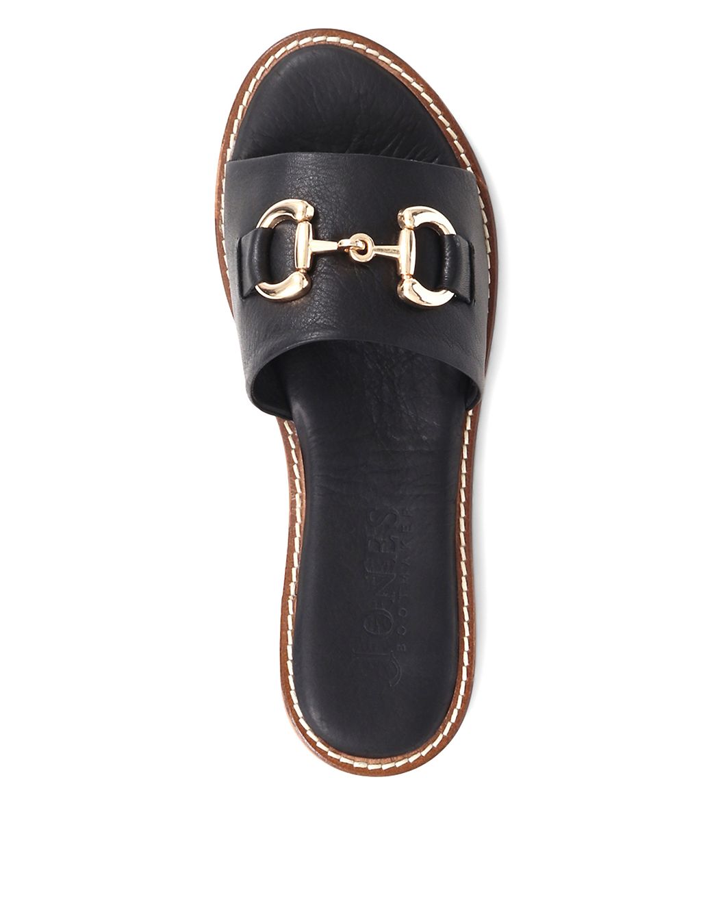 Leather Ring Detail Flat Mules | Jones Bootmaker | M&S
