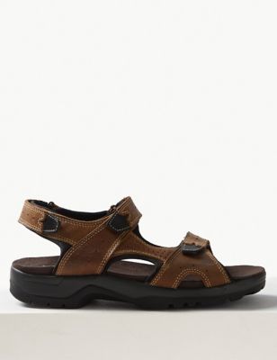 m&s mens leather sandals
