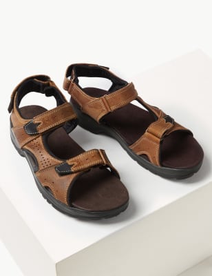 m&s mens leather sandals