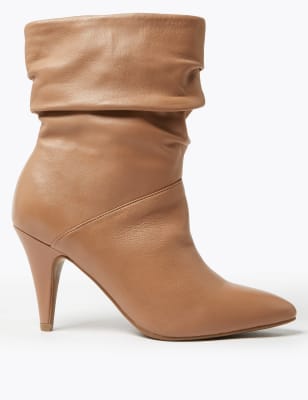 tan pointed ankle boots