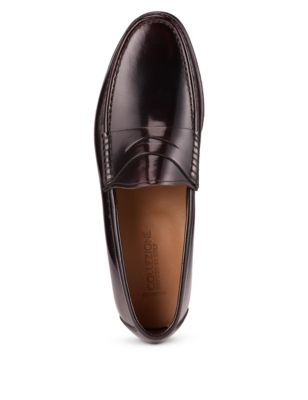 Leather Saddle Slip-On Loafers Image 2 of 4