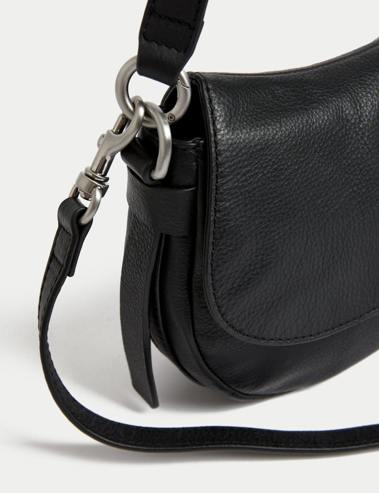 M&s black leather handbags sale