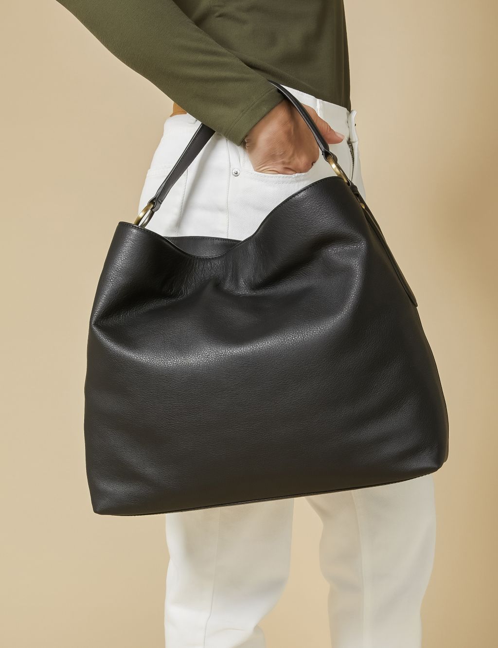 Leather Shoulder Bag 3 of 3