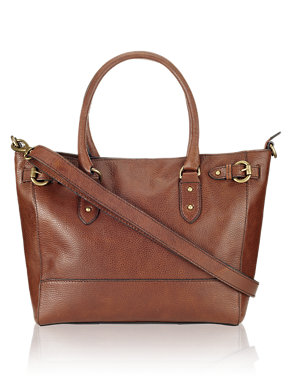 Leather Side Buckle Shopper Bag Image 2 of 7