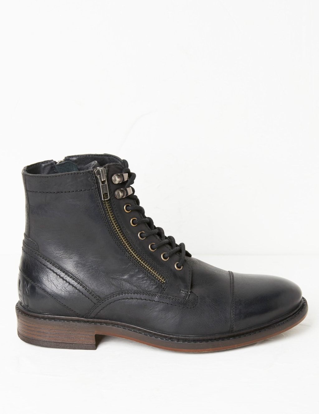 Leather Side Zip Casual Boots FatFace M S