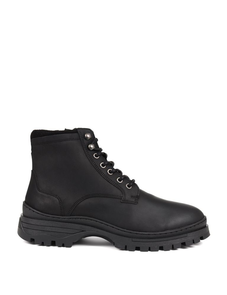 Leather Side Zip Casual Boots | Jones Bootmaker | M&S