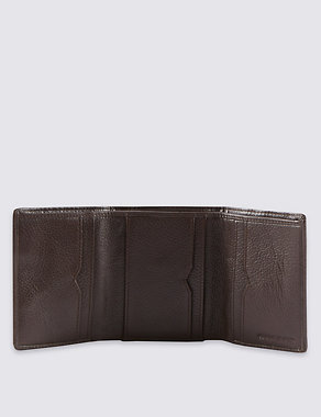 Leather Slim Tri Fold Wallet with Cardsafe™ Image 2 of 5