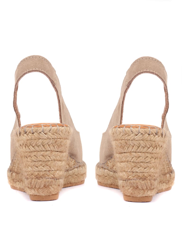 Leather Slingback Wedge Espadrilles 5 of 7