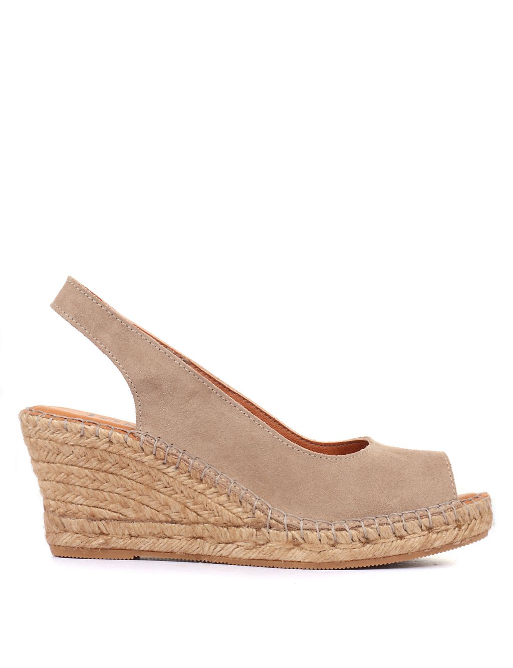 Leather Slingback Wedge Espadrilles 1 of 7