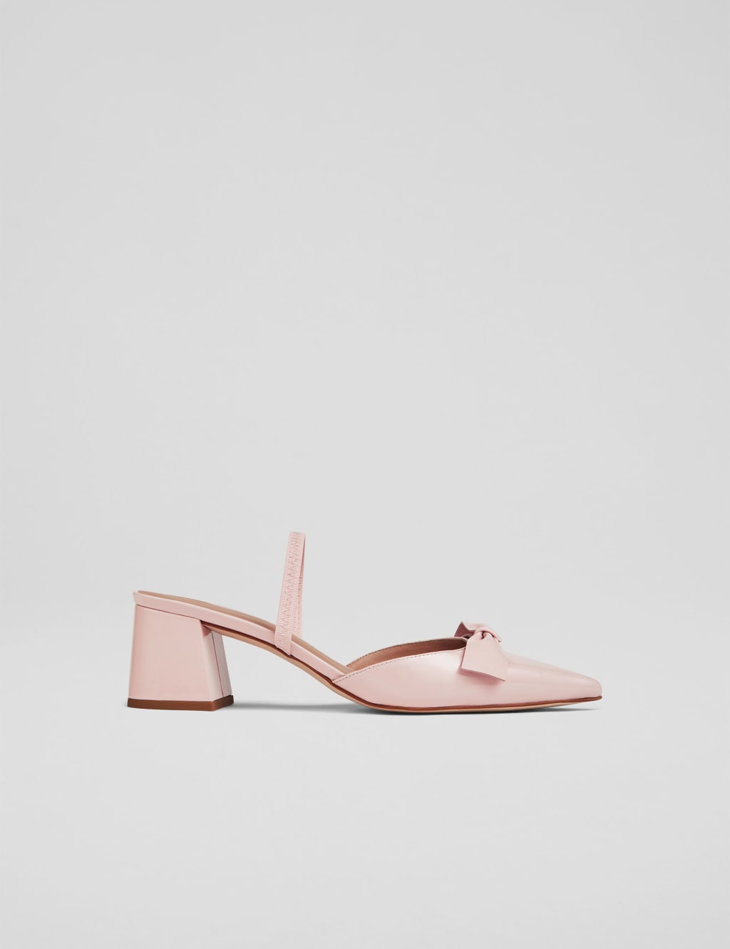 Leather Slip On Block Heel Mules 3 of 4