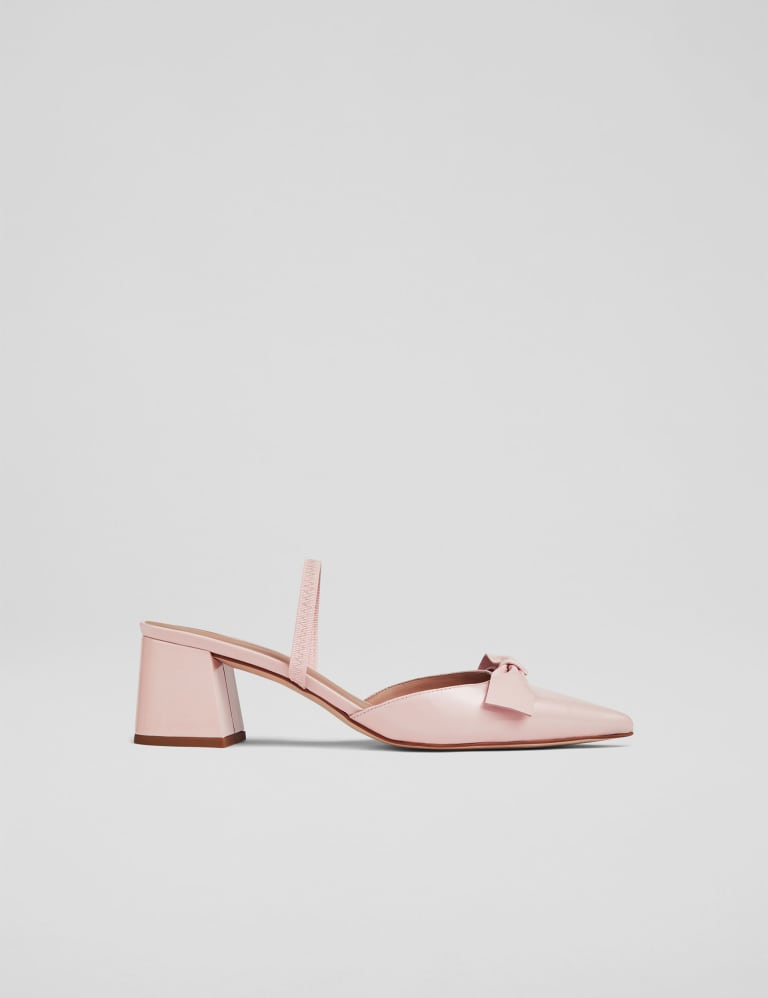 Leather Slip On Block Heel Mules LK BENNETT M S