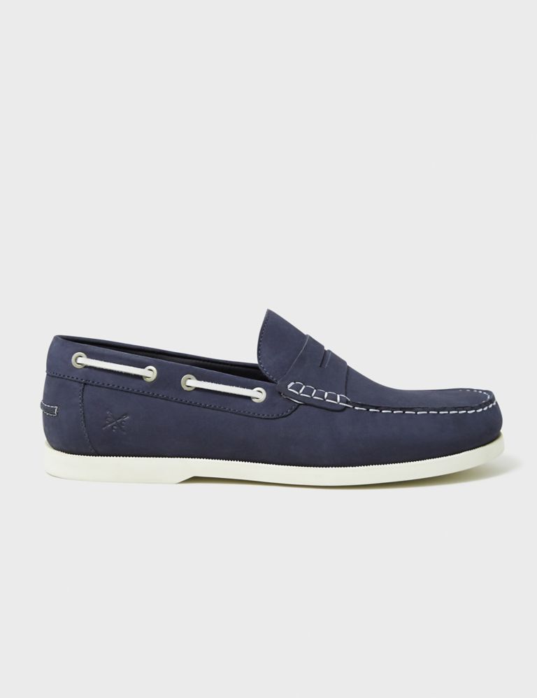 Leather Slip-On Boat Shoes 2 of 4