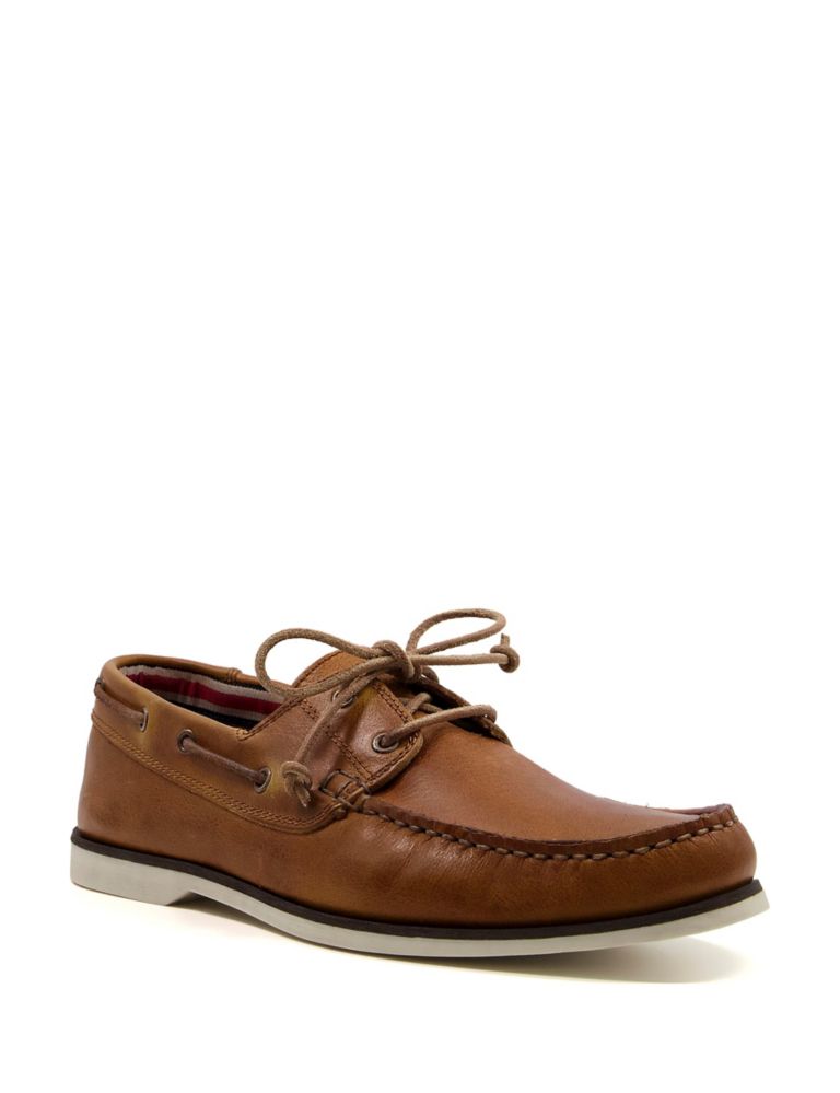 Leather Slip-On Boat Shoes 2 of 4