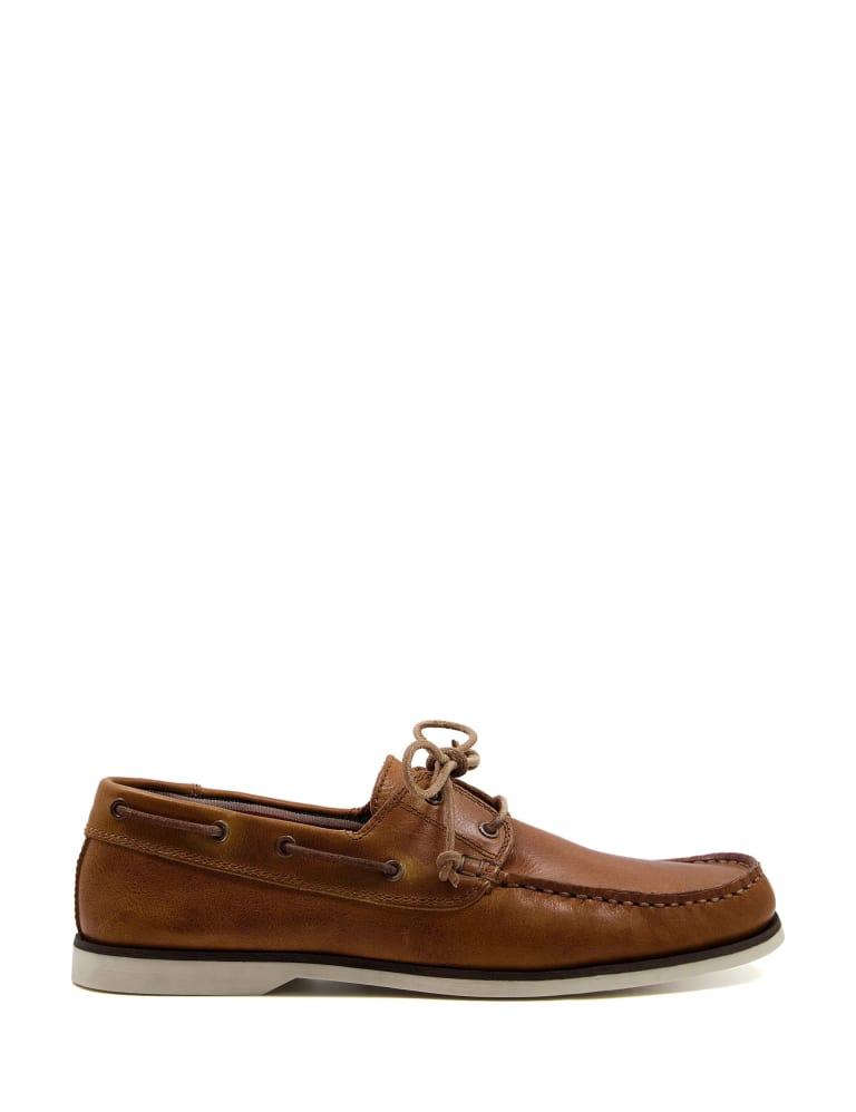 Leather Slip-On Boat Shoes 1 of 4