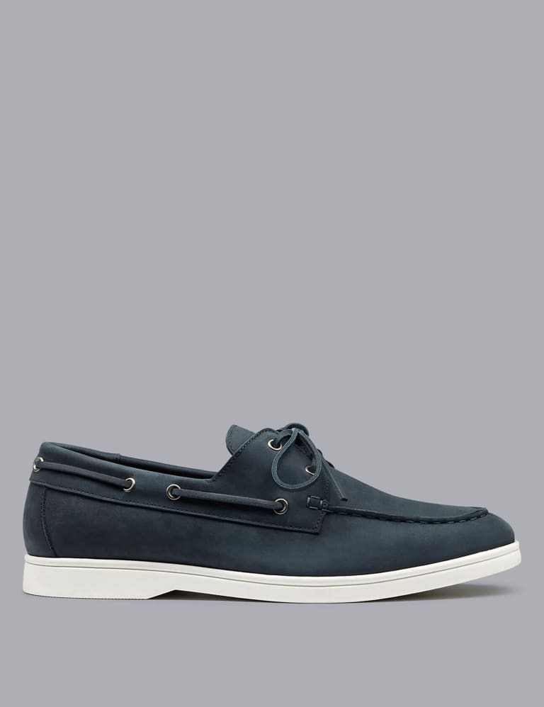 Leather Slip On Boat Shoes Charles Tyrwhitt M S