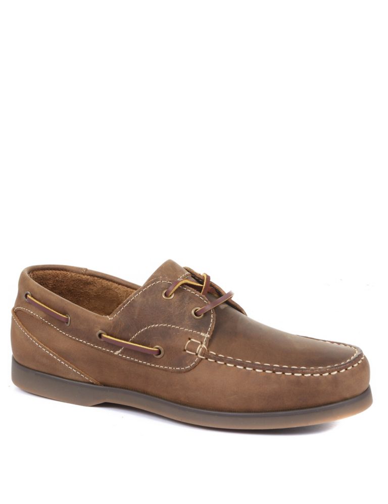 Leather Slip-On Boat Shoes 3 of 6