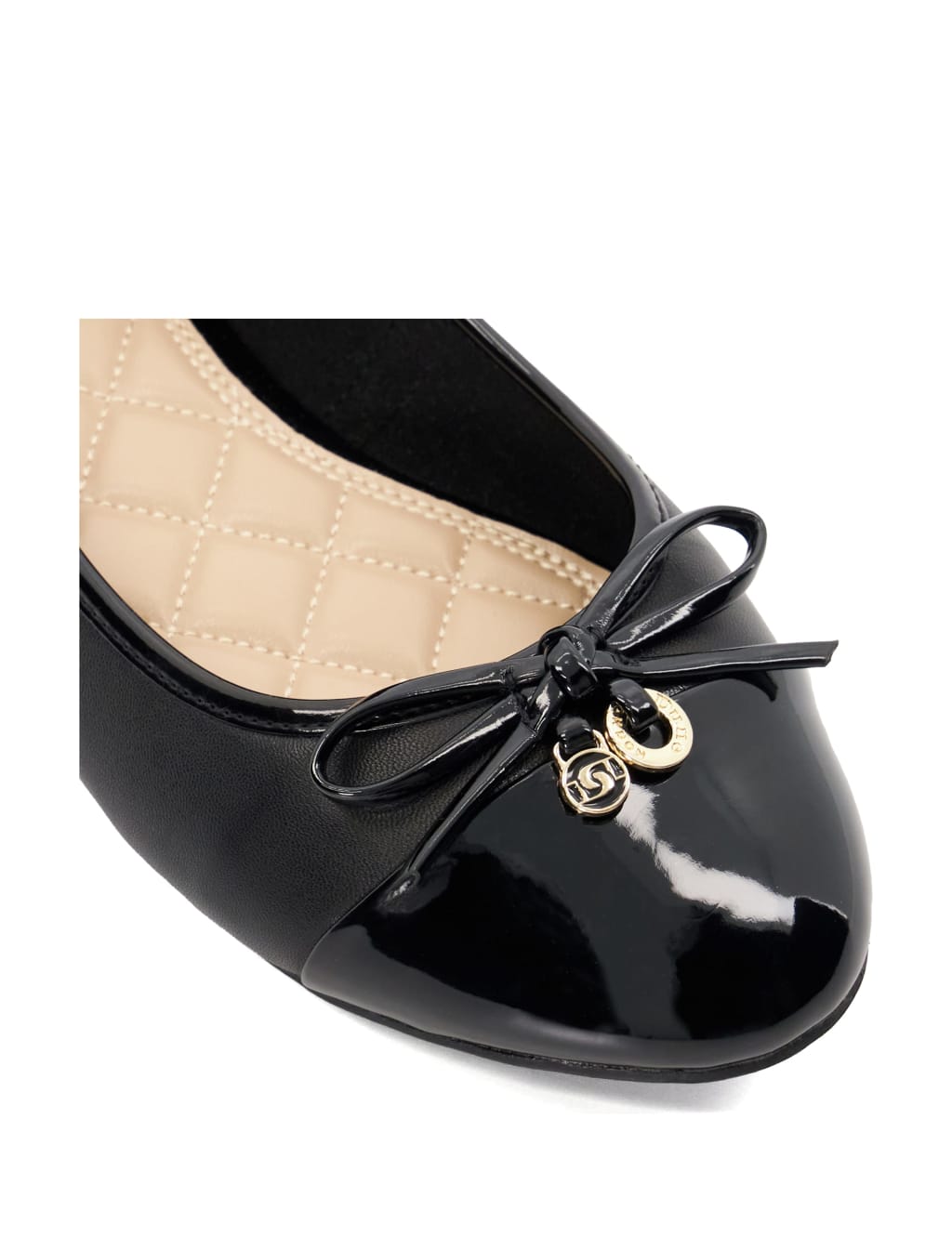Leather Slip On Flat Ballet Pumps Dune London M S